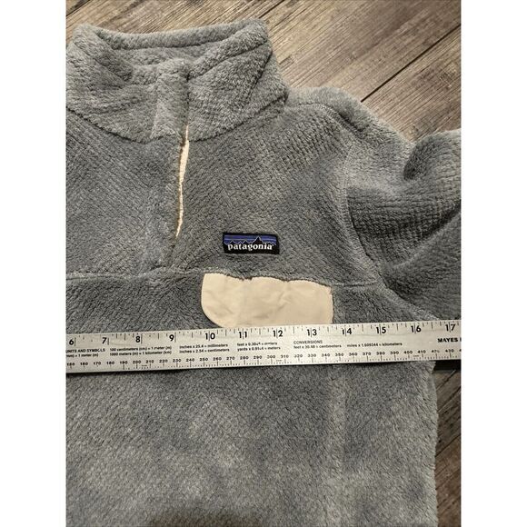 Patagonia Re-Tool Snap T Polartec Fleece Pullover Jacket Gray Womens Medium - Picture 7 of 10